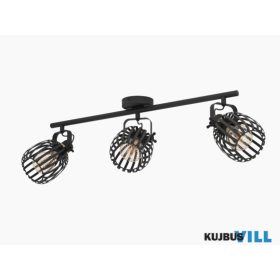 EGLO 900663 Fali/mennyezeti E27 3x40Wfekete Girona