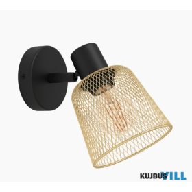 EGLO 900693 Fali E27 1x40W fekete/réz Coslada