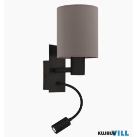 EGLO 900701 Fali E27+LED fekete/antracit Pasteri