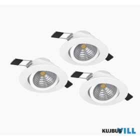 EGLO 900745 LEDbeép.spotØ88 2700K feh 3db Saliceto