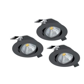 EGLO 900747 LEDbeép.spotØ88 2700K fk 3db Saliceto