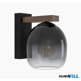 EGLO 900826 Fali E27 1x40W átlátszó szürke Filago