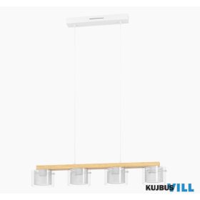EGLO 900881 LED RGB/CCT függ/4 fehér/fa Portico-Z