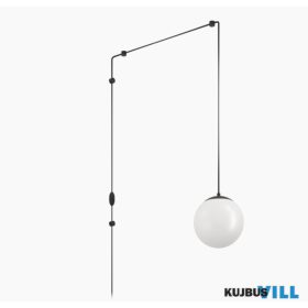 EGLO 900977 Függeszték E27 1x40Wfekete/opál Rondo3