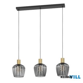 EGLO 901037 Függeszt E27 3x40W fk/szcs.sréz Empoli