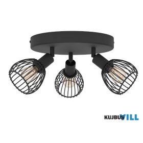 EGLO 901041 Mennyezeti szpot E14 3x40W fek Sonnino