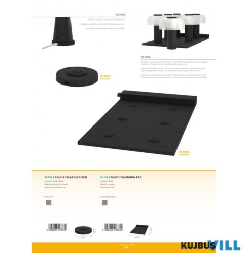 EGLO 901094 MULTI CHARGING Töltőpad/6 fekete