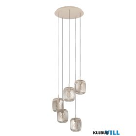EGLO 901125 Függeszték E27 5x40W homok Romazzina