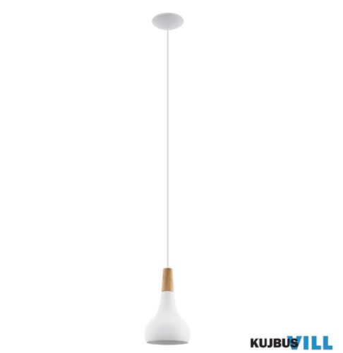 EGLO 901177 Függ.E27 40W 18cm fehér/barna Sabinar