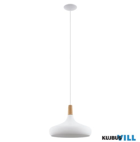 EGLO 901179 Függ.E27 40W 40cm fehér/barna Sabinar