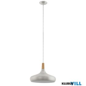 EGLO 901182 Függ.E27 40W 40cm ezüst/barna Sabinar
