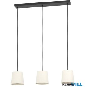 EGLO 901263 Függeszték E27 3x60W fek/feh Febres