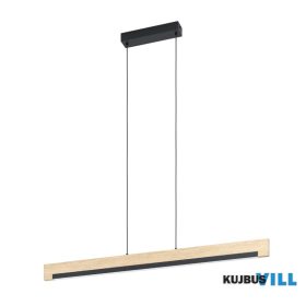EGLO 901737 LED függ 25,5W 3000K fek/tölgy Camacho