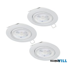 EGLO 901759 LEDbeépszpot Ø85 IP44 fh 3db Favazzina