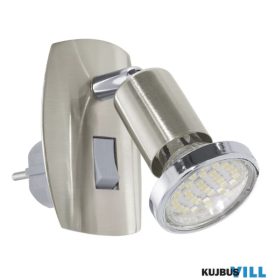   EGLO 902364 STECKDOSENSPOT/1 NICKEL-M/CHROM 'MINI 4'