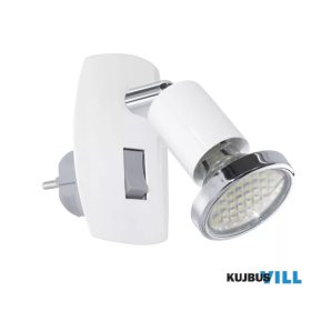 EGLO 902365 STECKDOSENSPOT/1 WEISS/CHROM 'MINI 4'