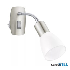 EGLO 902367 STECKDOSENSPOT/1 NICKEL-M/WEISS 'DAKAR 3