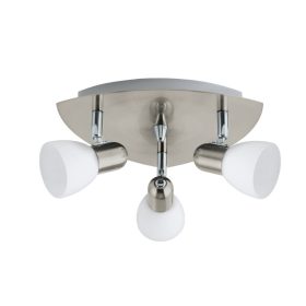 EGLO 90986 Kerek 3*40W E14  mattnikkel Enea 13988