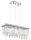 EGLO 93422 Krist.függ G9 7x33W 23x69cm Calaonda
