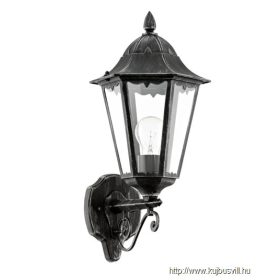 EGLO 93457 Kült fali fel E27 60W feke IP44 Navedo