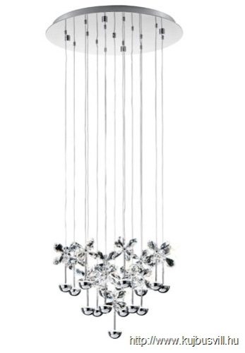 EGLO 93662 LED krist.függ 15x2,5W d:50cm Pianopoli