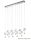 EGLO 93663 LED krist.függ 10x2,5W 10x87cm Pianopoli