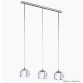 EGLO 94593 Függ.E27 3x40W króm/átl.bura Rocamar