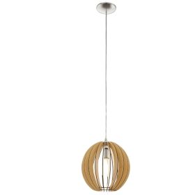 EGLO 94764 Függeszték E27 60W 30cm juhar Cossano