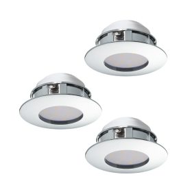 EGLO 95822 LED beépít.3x6W 7,8cm króm fix Pineda