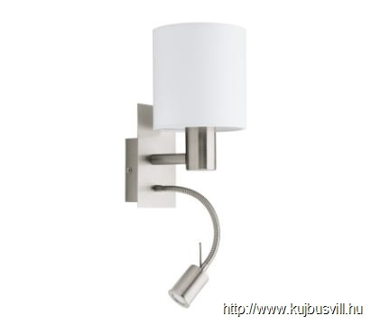 EGLO 96477 Fali E27 40W+3,5WLED mnik/fehérPasteri