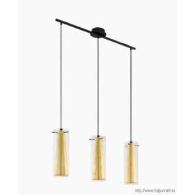 EGLO 97652 Függ.E27 3x40W fekete/arany Pinto Gold