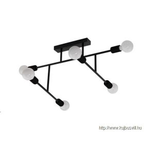 EGLO 98034 Mennyezeti E27 6x40W fekete Belsiana