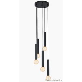 EGLO 98058 Függeszték E27 5x60W fekete Cortenova