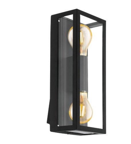 EGLO 98273 Kült fali E27 2x60W fekete Alamonte1