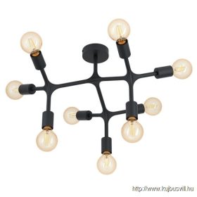 EGLO 98318 Mennyezeti E27 9x60W fekete Bocadella1