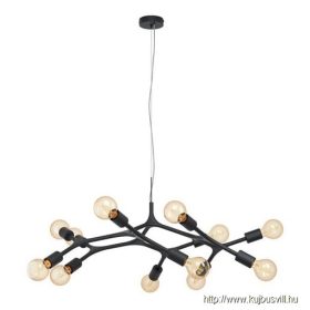 EGLO 98347 Függeszték E27 12x60W fekete Bocadella