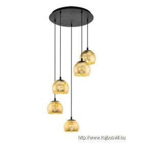 EGLO 98526 Függ.E27 5x40W fekete/arany Albaraccin