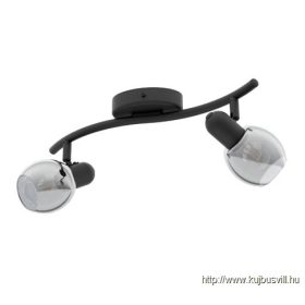 EGLO 98625 Fali/menny E14 2x28W fekete Pollica