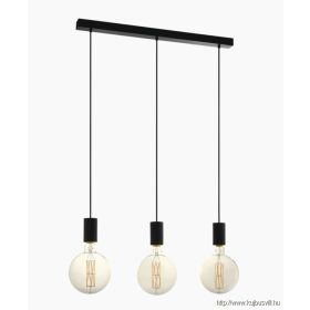 EGLO 98662 Függeszték E27 3x40W fekete Pozueta