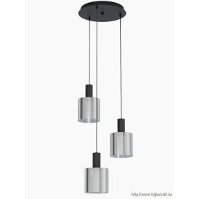 EGLO 98754 Függ.E27 3x40Wfekete/átl kerekGorosiba