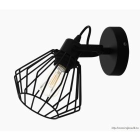 EGLO 98762 Fali E27 1x40W fekete Tabillano