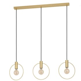 EGLO 98835 Függ.E27 3x40W csiszoltréz Manizales