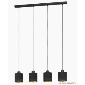 EGLO 99275 Függ.E27 4X28W fekete/arany Esteperra