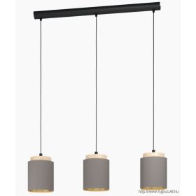 EGLO 99446 Függeszték E27 3x40W fek/capp Albariza