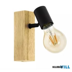 EGLO 99477 Fali E27 10W tölgy/fekete Townshend 3