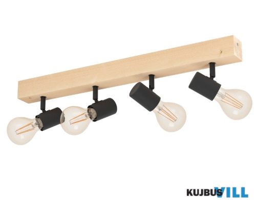 EGLO 99481 TOWNSHEND 3 Menny E27 4x60Wtölgy/fekete Townshend3