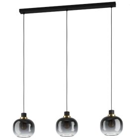 EGLO 99617 Függeszték E27 3x40Wfek/szürke Oilella