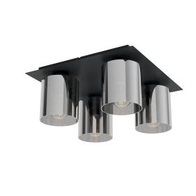 EGLO 99632 Mennyezeti E27 4x40W fekete Gorosiba1