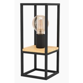 EGLO 99797 Asztali E27 1x40W fekete/fa LIBERTAD
