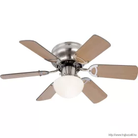   GLOBO 0307 UGO Mennyezeti ventilátor matt króm test, bükk,grafitszürke MDF